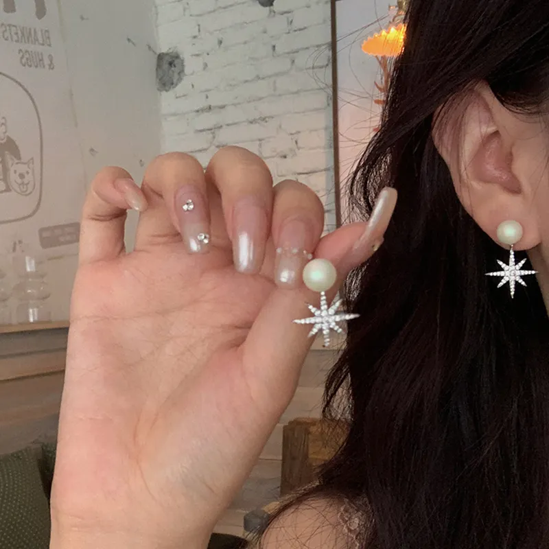 Like A Dream Artificial Zircon Earrings Women's-4