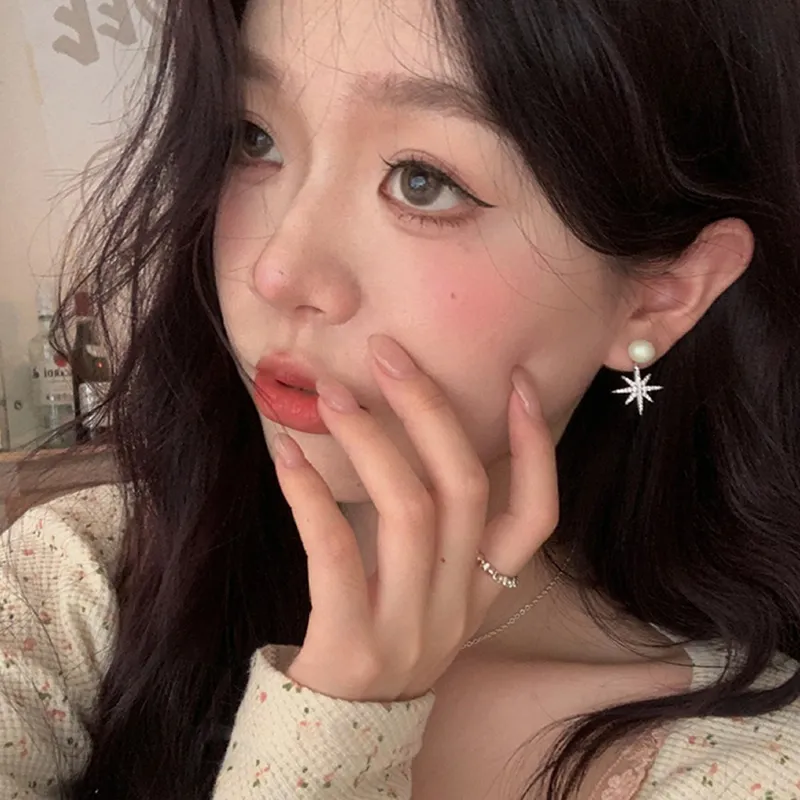 Like A Dream Artificial Zircon Earrings Women's-2