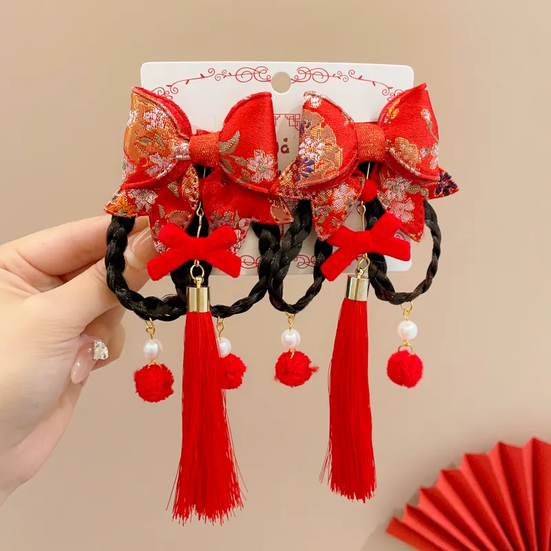 Like A Dream Fabric Flocked Hair Clips Women's-1