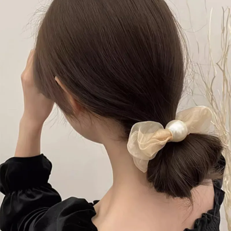 Like A Dream Gentle Fairy Gauze Hair Tie Everyday Versatile Bun Hair Accessory Hair Tie Women's-2