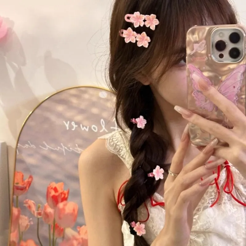 Like A Dream Acrylic Fabric Rubber Band Hair Clips Women's-7