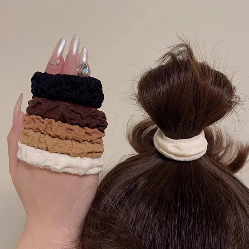 Like A Dream Rubber Band Plush Fabric Hair Tie Women's-7