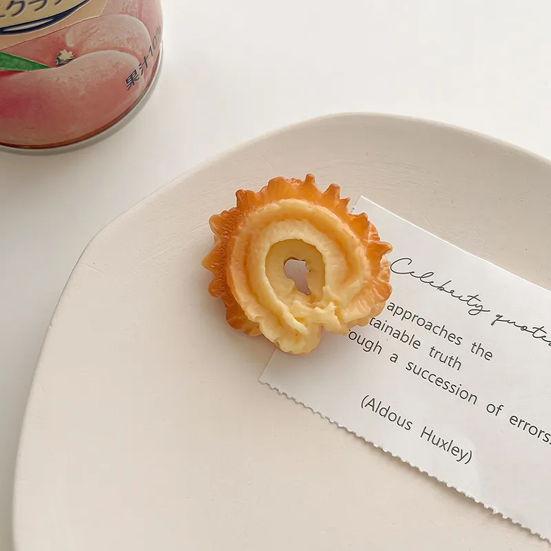 Like A Dream Resin Cute Cookie Food Fun Quirky Bangs Clip Unisex Multiple Options Available-19