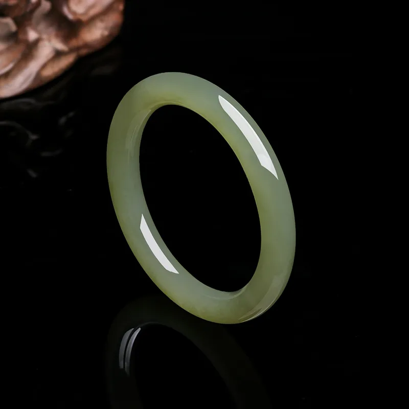 ZHOU LIU FU Bangles Green Jade Women's-21