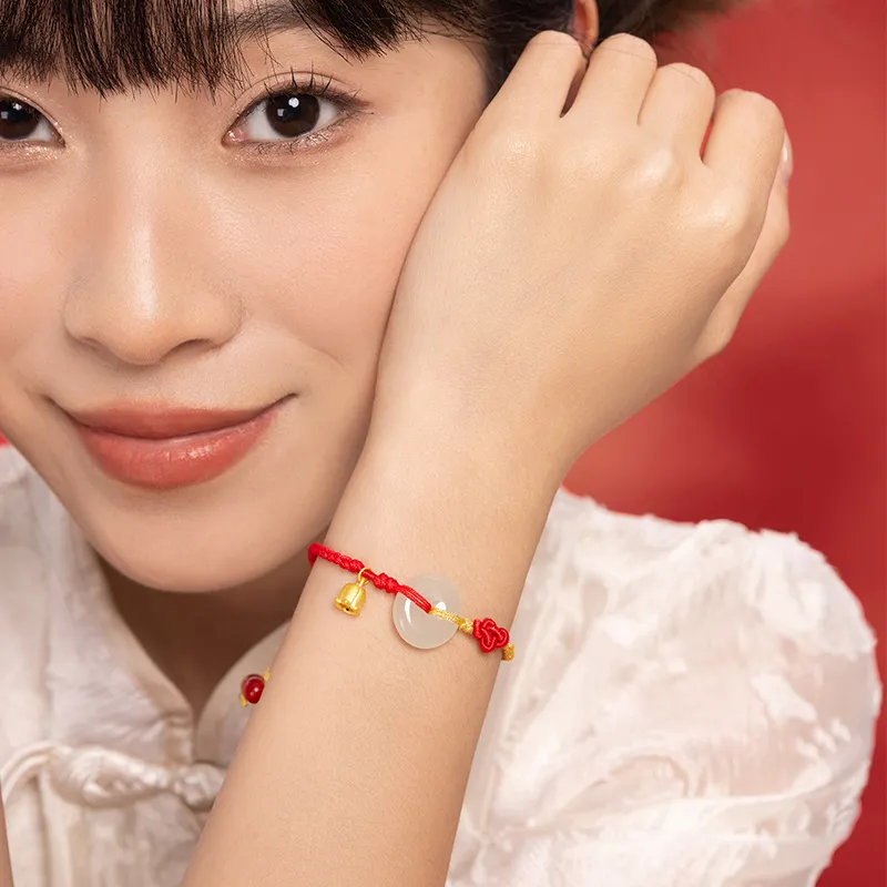 ZHOU LIU FU Bracelets White Jade Women's-9