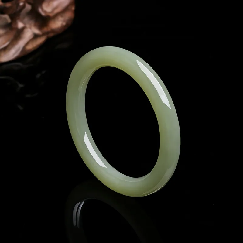 ZHOU LIU FU Bangles Green Jade Women's-16