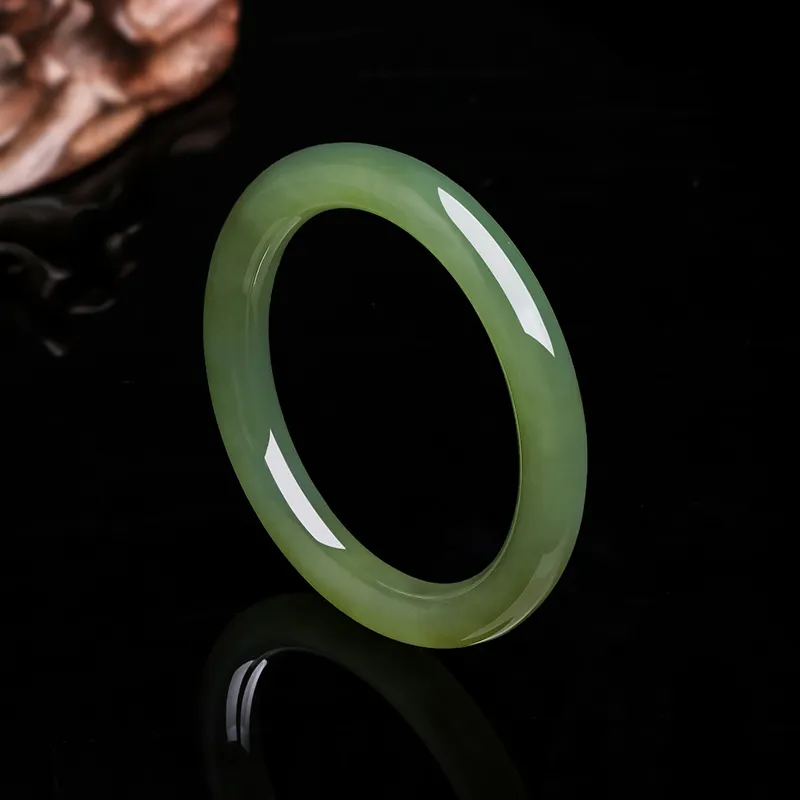 ZHOU LIU FU Bangles Green Jade Women's-37