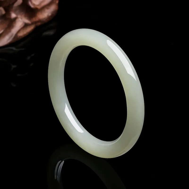 ZHOU LIU FU Bangles Green Jade Women's-6