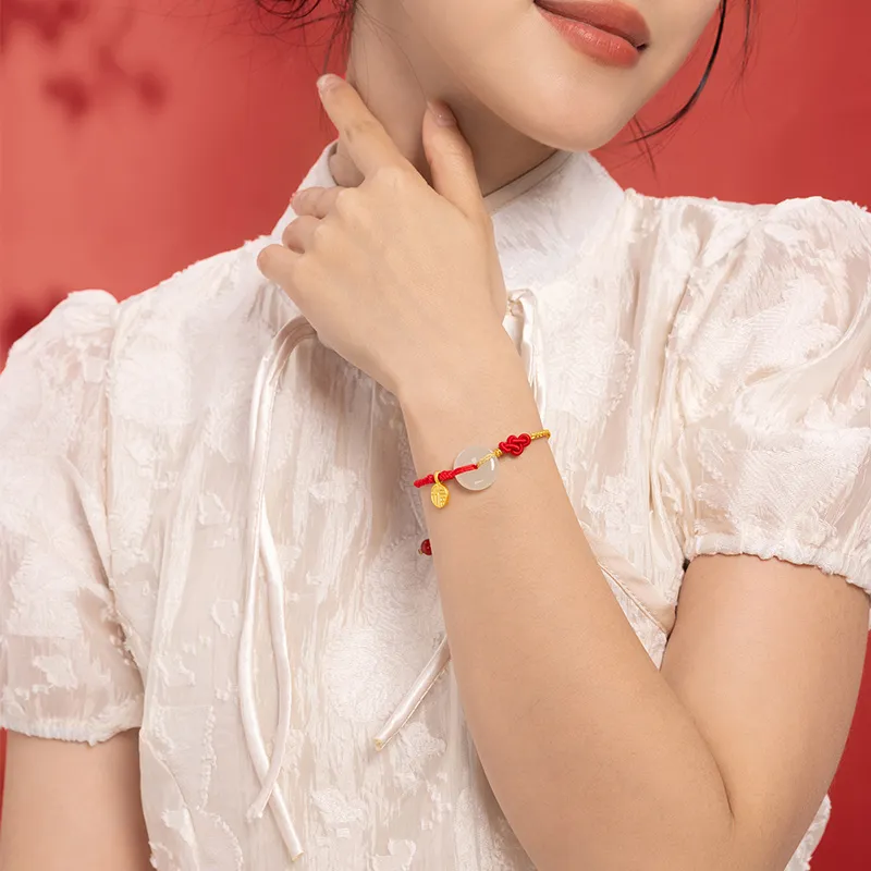 ZHOU LIU FU Bracelets White Jade Women's-3