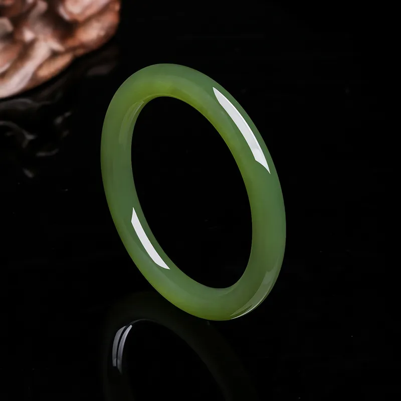 ZHOU LIU FU Bangles Green Jade Women's-31