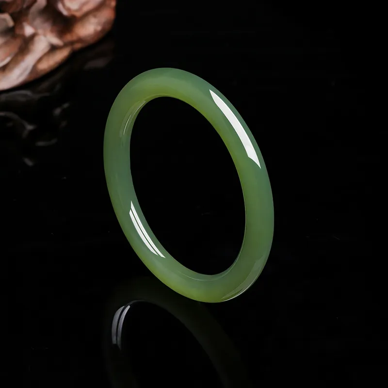 ZHOU LIU FU Bangles Green Jade Women's-26