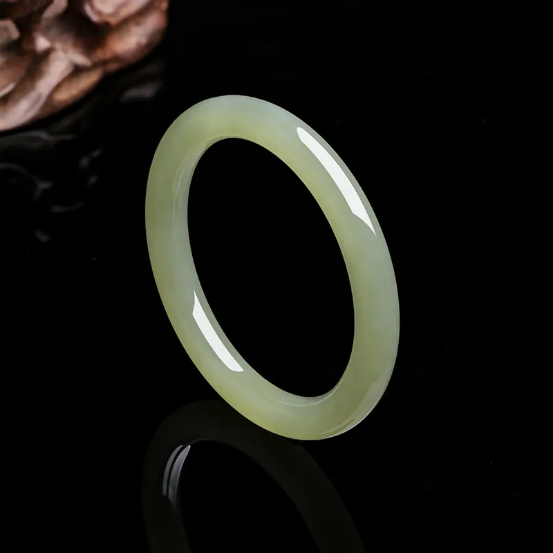 ZHOU LIU FU Bangles Green Jade Women's-11