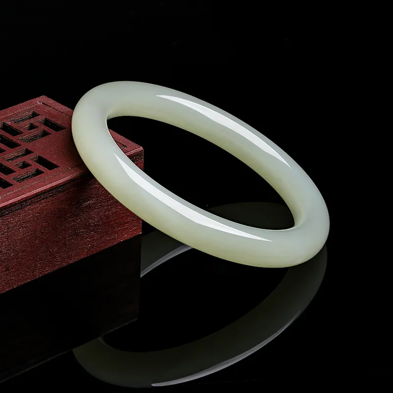 ZHOU LIU FU Bangles Green Jade Women's-7