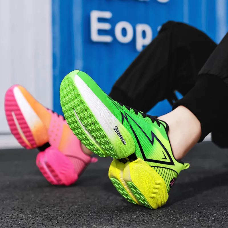 QIUTEXIONG Cushioning Quick Dry Low Top Casual Marathon Training Running Shoes Unisex-27