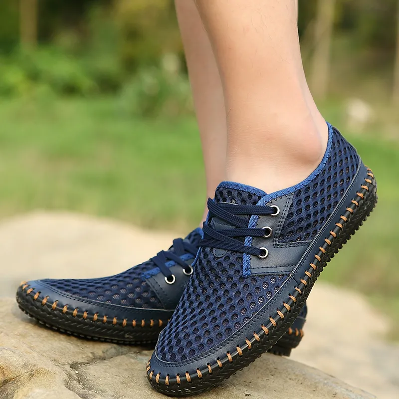 QIUTEXIONG Slip Resistant Abrasion Resistant Shock Absorbers River Trekking Shoes Men's-23
