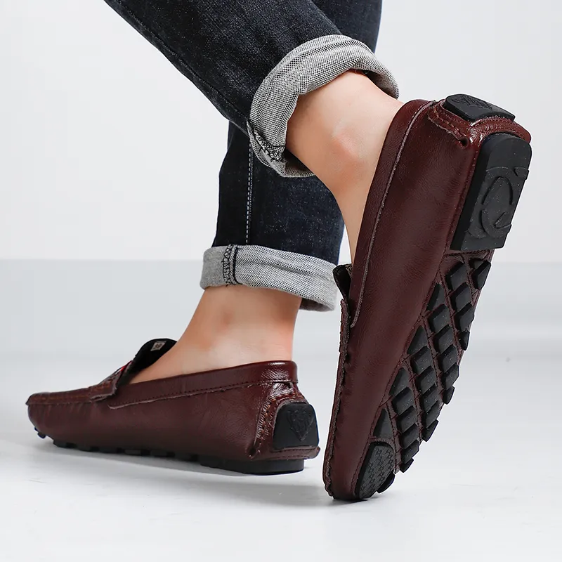 QIUTEXIONG Gommino Loafers Men's-13