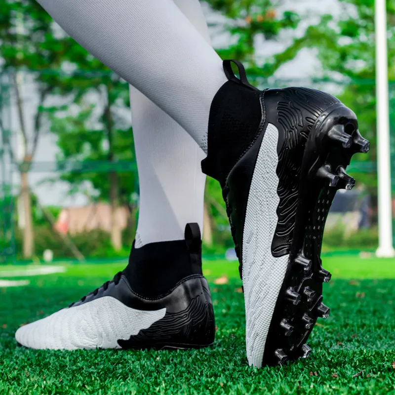QIUTEXIONG FG Firm Ground Soft Ground Firm Ground Slip Resistant Soccer Shoes Unisex-19