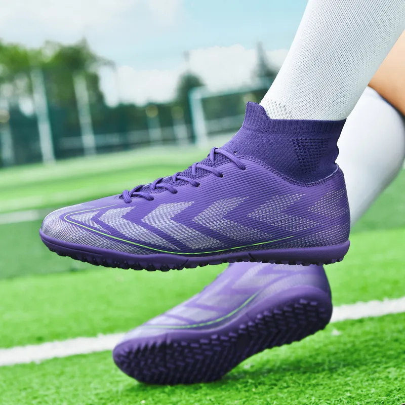 QIUTEXIONG FG Rubber Long Studs TF Rubber Broken Studs Cushioning Support Impact Resistant Soccer Shoes Unisex-15