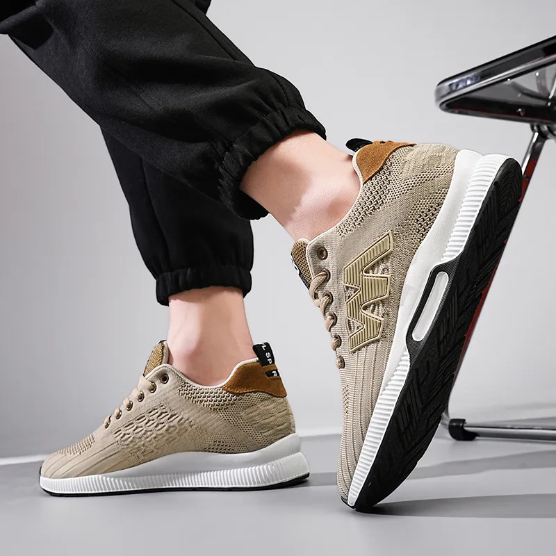 QIUTEXIONG Cushioning Anti-Slip Wear-Resistant Breathable Balance Height Increasing Low-Top Casual Shoes Unisex-14