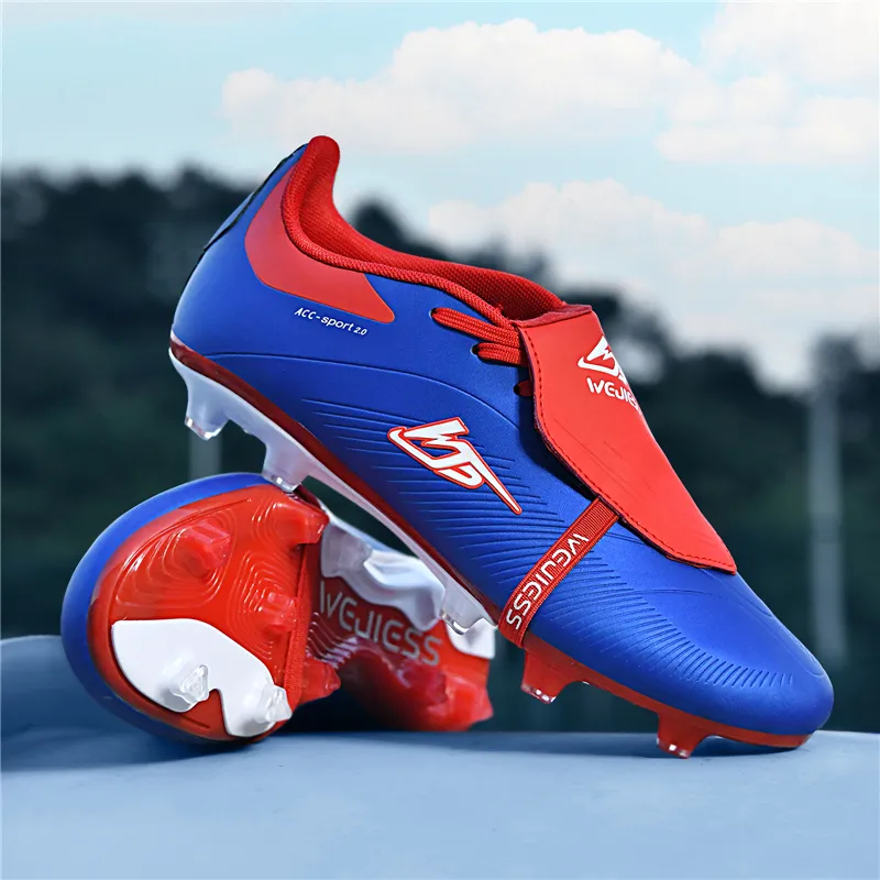 QIUTEXIONG FG Firm Ground Soft Ground, Natural Ground Cushioning And Breathable Soccer Shoes Unisex-15