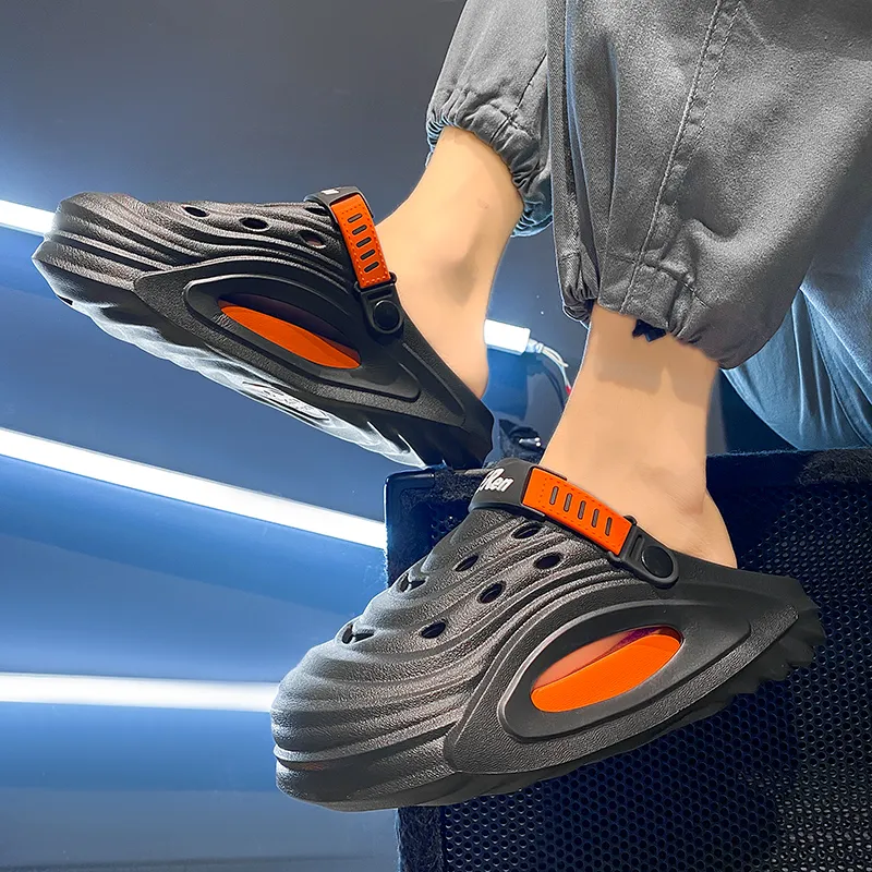 QIUTEXIONG EVA Abrasion Resistant Slip Resistant Closed Toe Slippers Men's-6