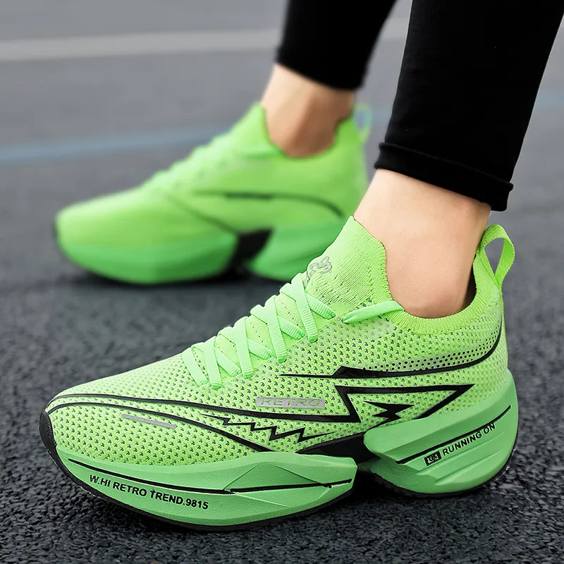QIUTEXIONG Breathable Low Top Long Distance Running Sprint Running Shoes Unisex-25