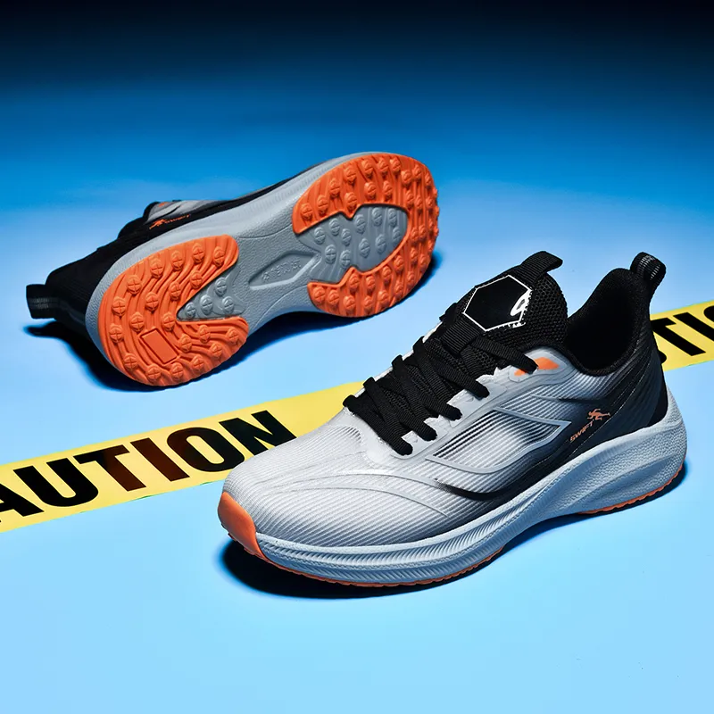 QIUTEXIONG Slip Resistant And Breathable Low Top Casual Training Running Shoes Men's-4