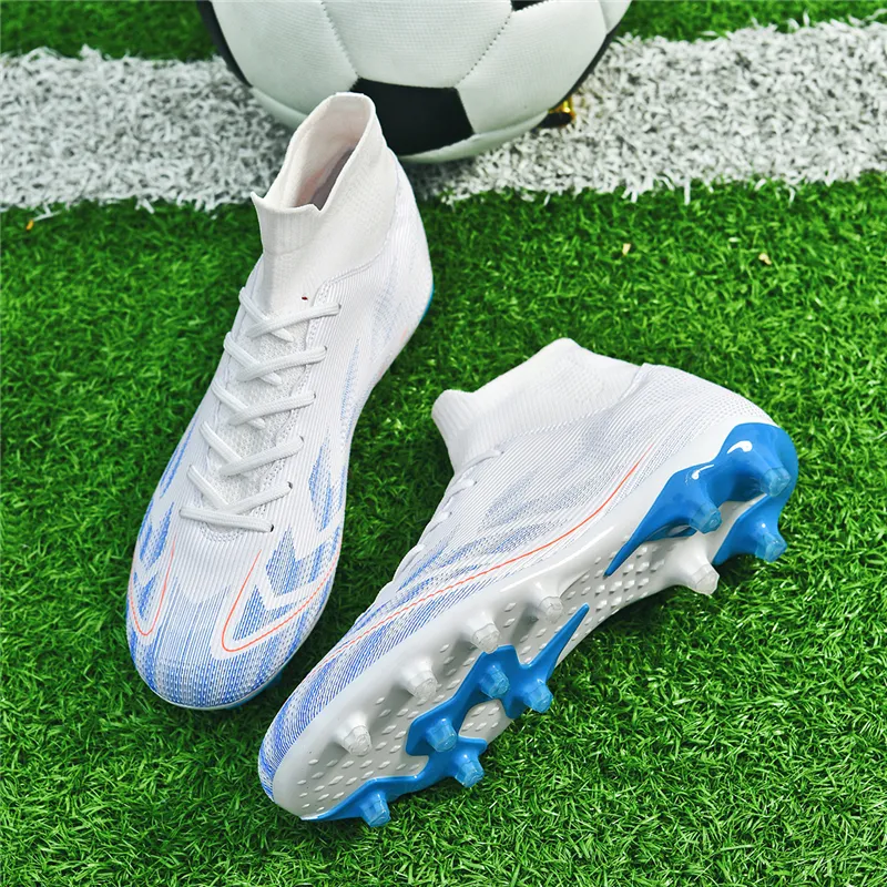 QIUTEXIONG FG Rubber Long Studs TF Rubber Broken Studs Cushioning Support Impact Resistant Soccer Shoes Unisex-29