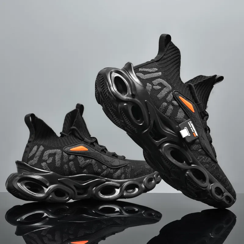 QIUTEXIONG Cushioning And Breathable Mid Top Marathon Training Physical Fitness Test Physical Exam Running Shoes Men's-12
