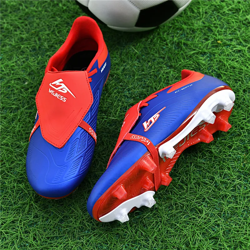 QIUTEXIONG FG Firm Ground Soft Ground, Natural Ground Cushioning And Breathable Soccer Shoes Unisex-14