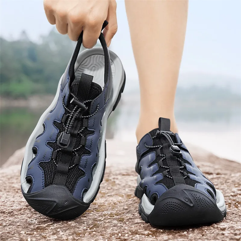 QIUTEXIONG Slip Resistant And Breathable River Trekking Shoes Men's-12