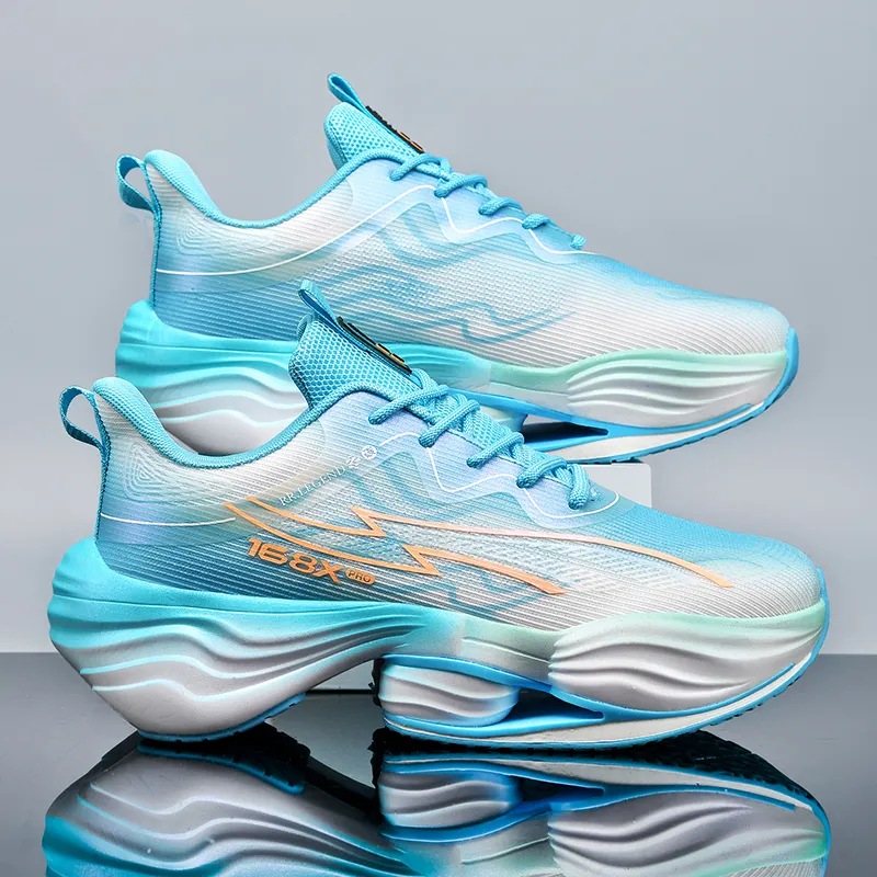 QIUTEXIONG Shock Absorbers Slip Resistant Breathable Low Top Casual Marathon Training Sprint Running Shoes Men's-16