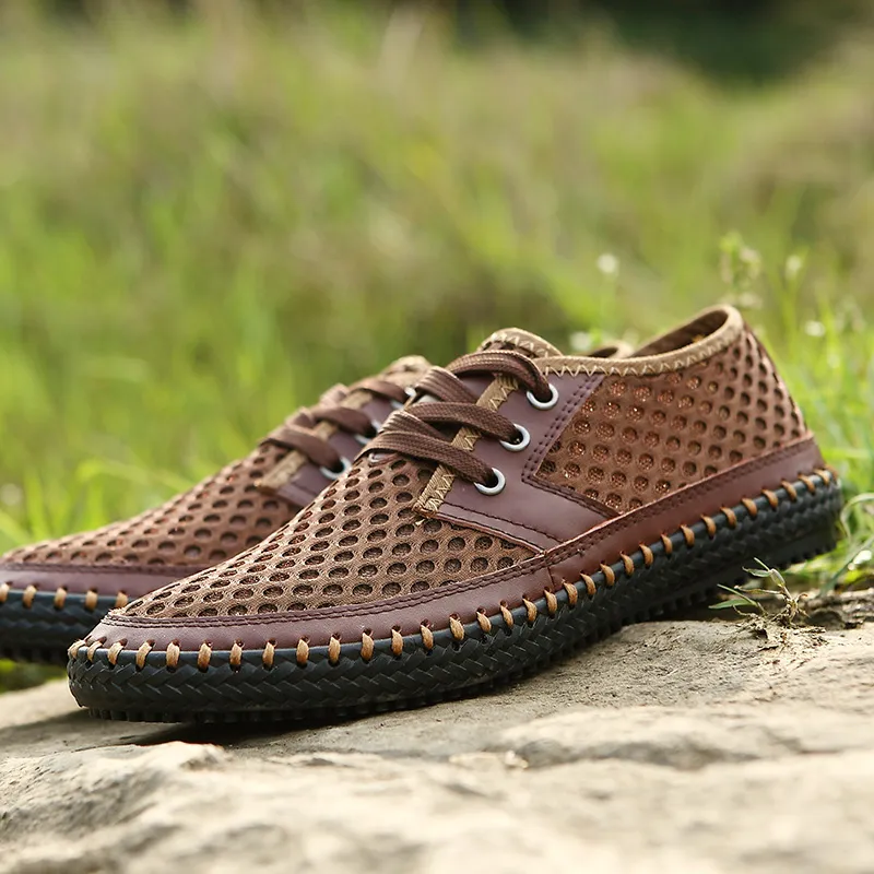 QIUTEXIONG Slip Resistant Abrasion Resistant Shock Absorbers River Trekking Shoes Men's-7