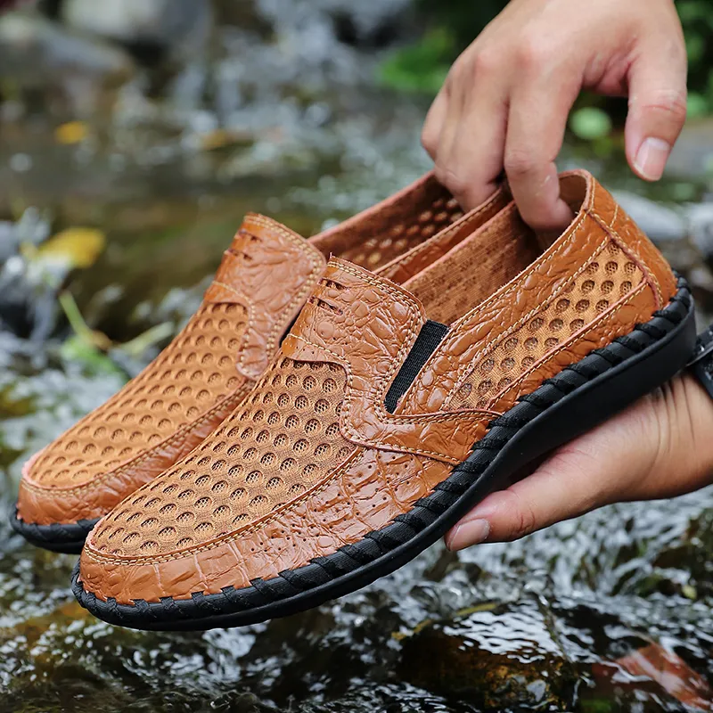 QIUTEXIONG Breathable Cushioning River Trekking Shoes Men's-4