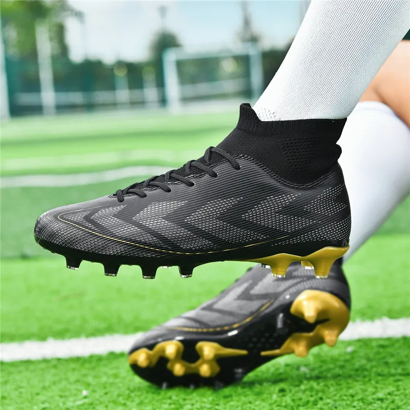QIUTEXIONG FG Rubber Long Studs TF Rubber Broken Studs Cushioning Support Impact Resistant Soccer Shoes Unisex-21