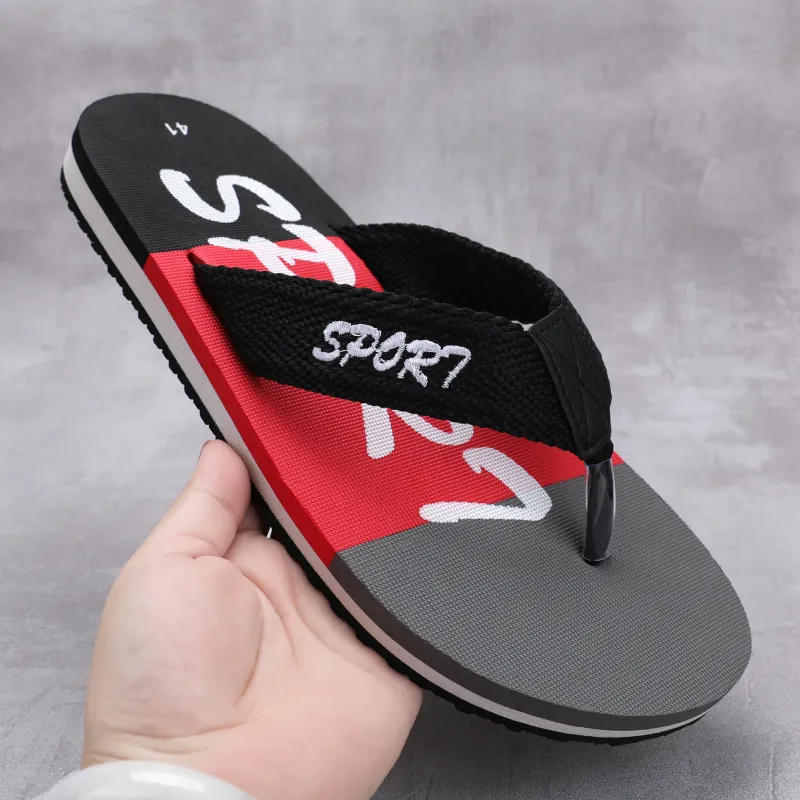 QIUTEXIONG EVA Slip Resistant Quick Dry Flip Flops Men's-19