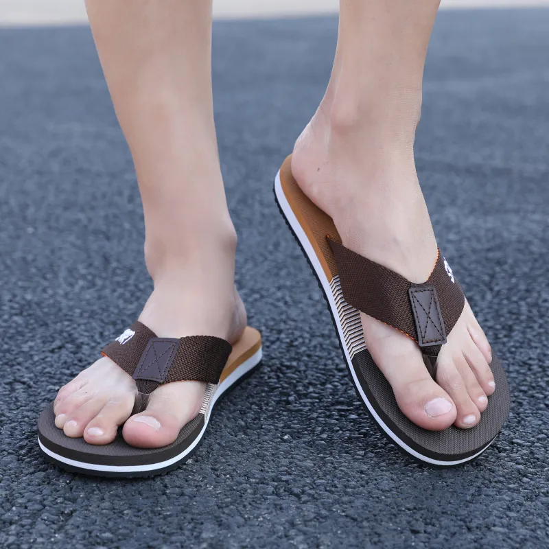 QIUTEXIONG EVA Abrasion Resistant Slip Resistant Quick Drying Flip Flops Men's-11