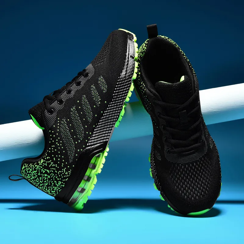 QIUTEXIONG Shock Absorbers Slip Resistant Breathable Low Top Casual Marathon City Commute Running Shoes Men's-3