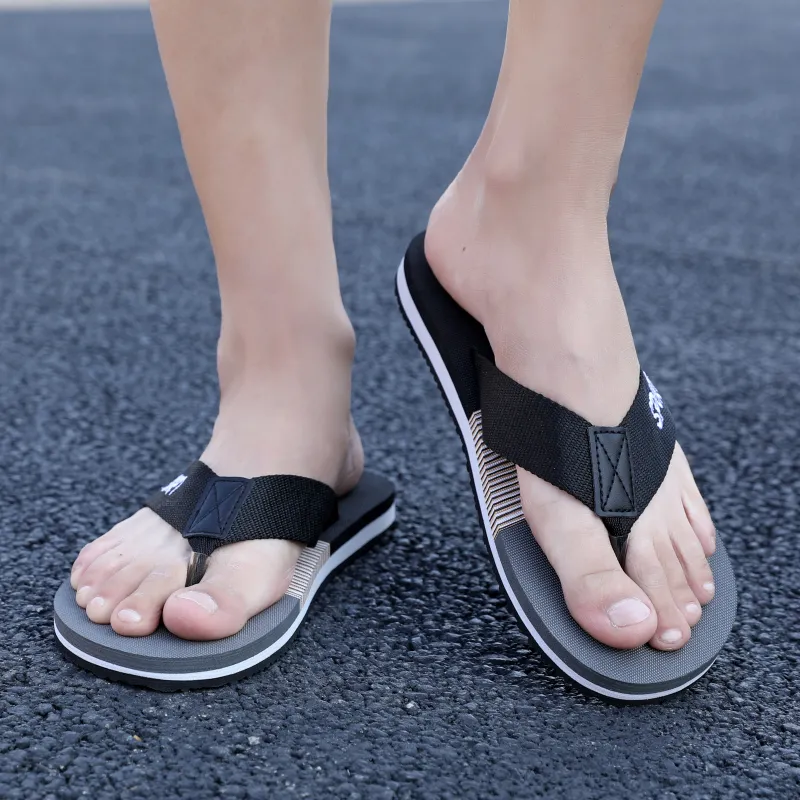 QIUTEXIONG EVA Abrasion Resistant Slip Resistant Quick Drying Flip Flops Men's-5
