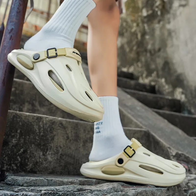 QIUTEXIONG Slip Resistant Closed Toe Slippers Unisex-4