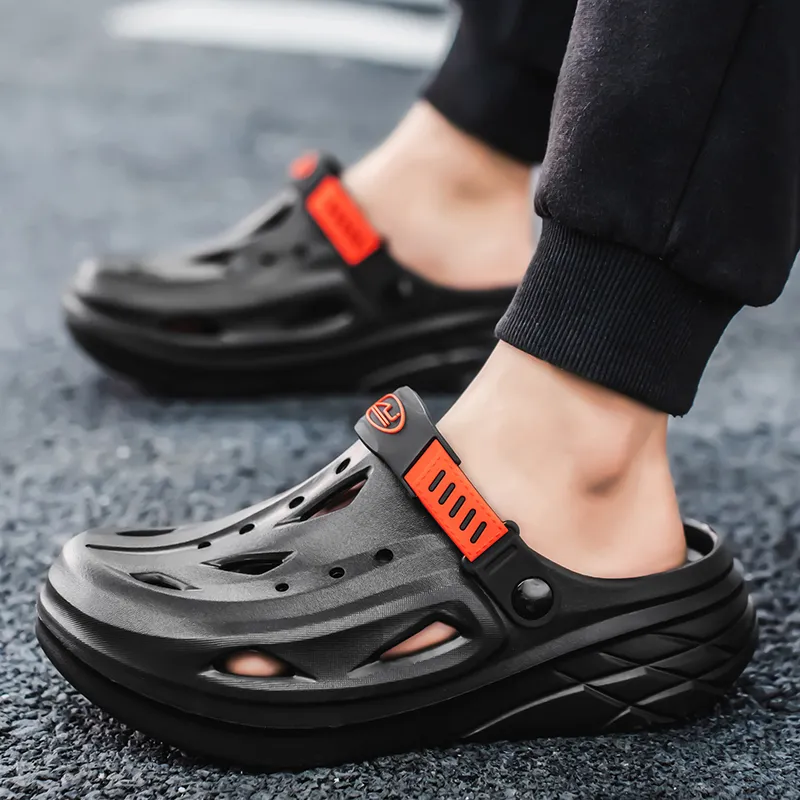 QIUTEXIONG EVA Cuffed Odor Resistant Abrasion Resistant Slip Resistant Closed Toe Slippers Unisex-5