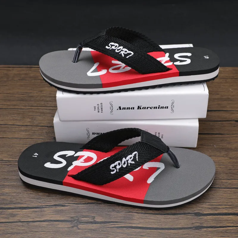 QIUTEXIONG EVA Slip Resistant Quick Dry Flip Flops Men's-5