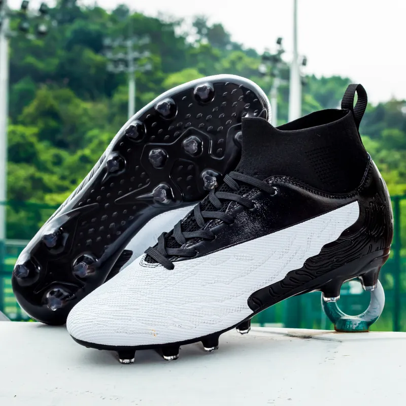 QIUTEXIONG FG Firm Ground Soft Ground Firm Ground Slip Resistant Soccer Shoes Unisex-17