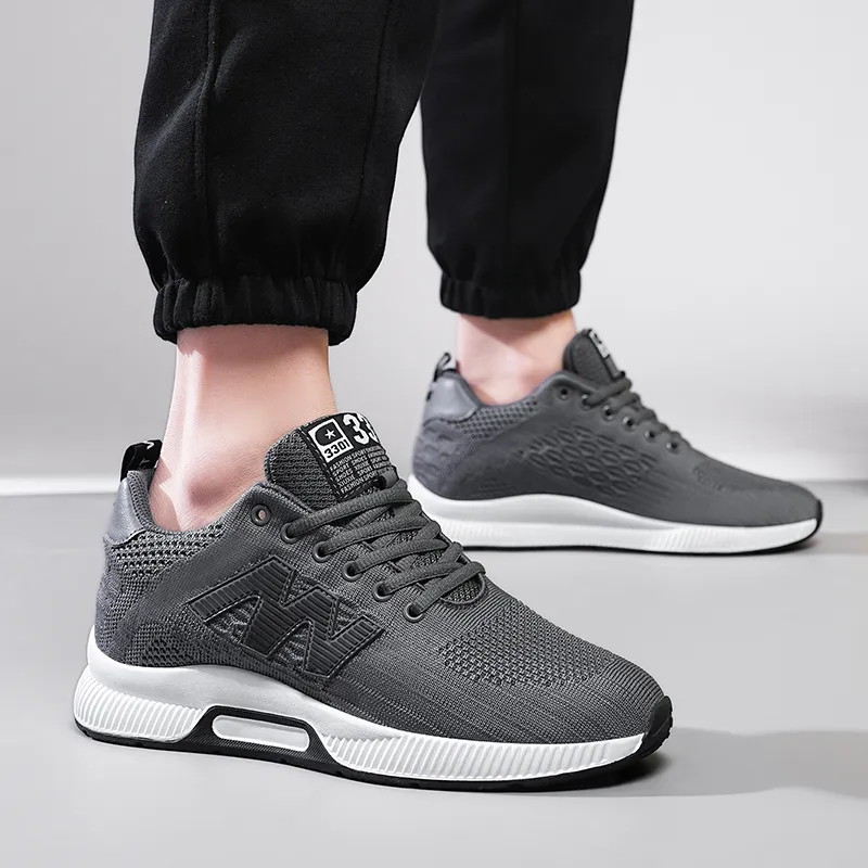 QIUTEXIONG Cushioning Anti-Slip Wear-Resistant Breathable Balance Height Increasing Low-Top Casual Shoes Unisex-28