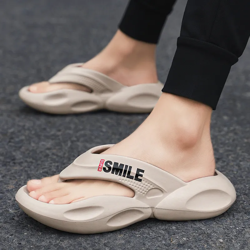 QIUTEXIONG EVA Odor Resistant Flip Flops Men's-32