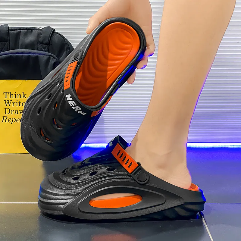 QIUTEXIONG EVA Abrasion Resistant Slip Resistant Closed Toe Slippers Men's-5
