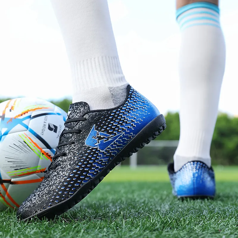 QIUTEXIONG TF Turf Firm Ground, Artificial Ground Anti Slip Wear Resistant Soccer Shoes Unisex-8