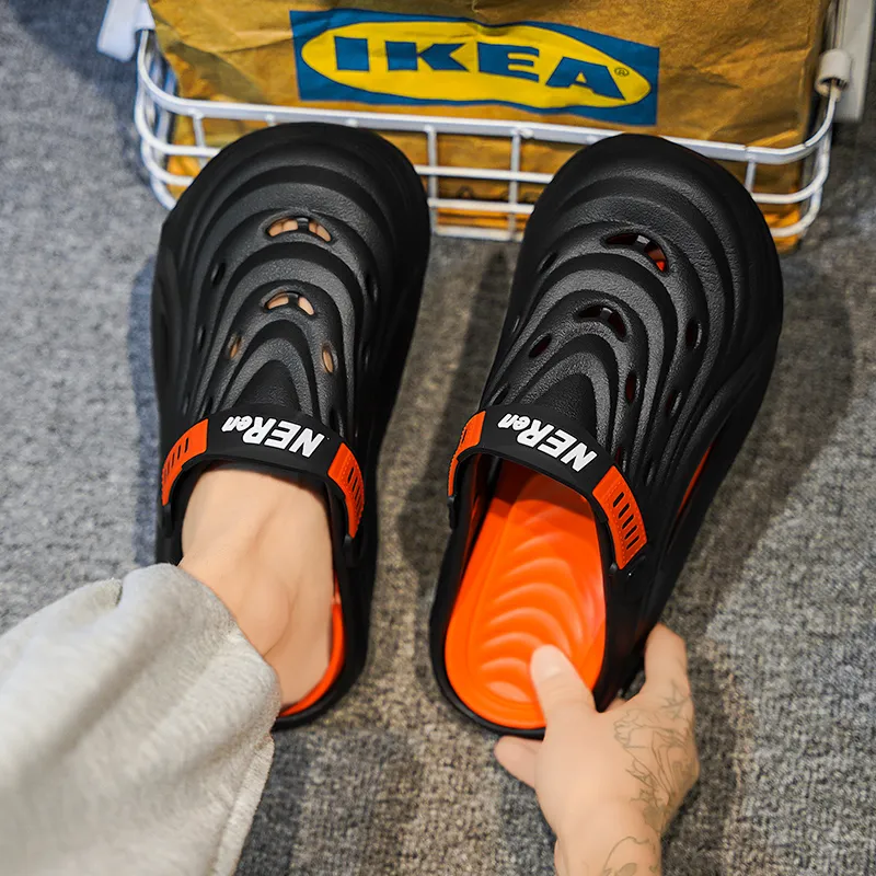 QIUTEXIONG EVA Abrasion Resistant Slip Resistant Closed Toe Slippers Men's-3