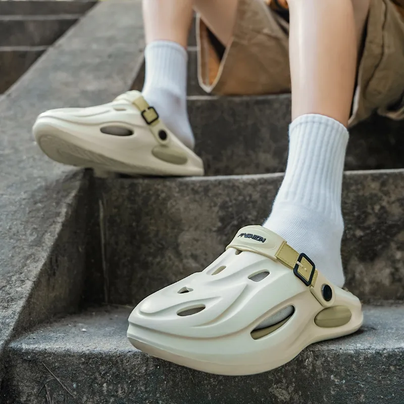 QIUTEXIONG Slip Resistant Closed Toe Slippers Unisex-5