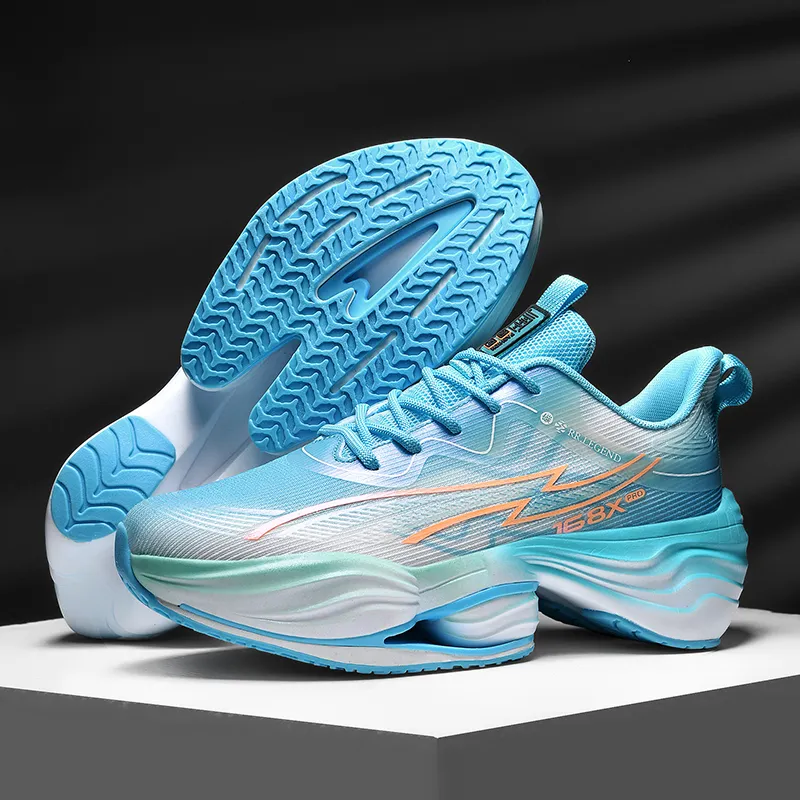 QIUTEXIONG Shock Absorbers Slip Resistant Breathable Low Top Casual Marathon Training Sprint Running Shoes Men's-20